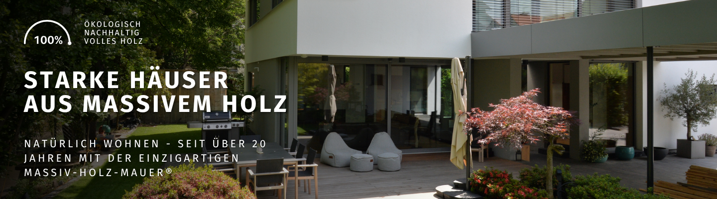 Starke Häuser aus massivem Holz